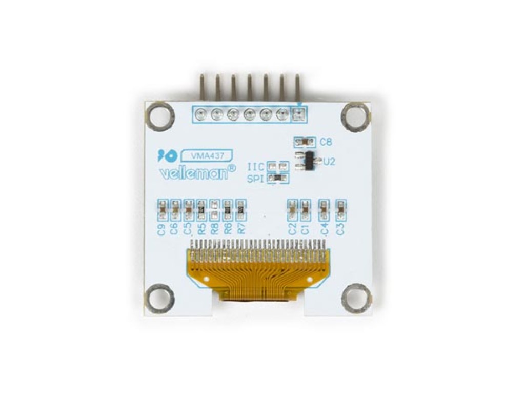 1.3" OLED-DISPLAY VOOR ARDUINO (SH1106 DRIVER, SPI) - Afbeelding 2