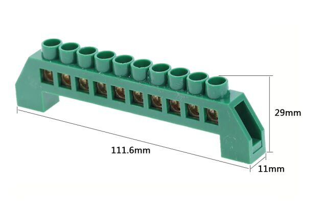 Product thumbnail 10-VOUDIG AANSLUITBLOK SCHROEFBAAR 16mm²