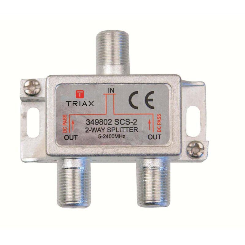 Product thumbnail Satelliet Splitter F-Connector 6.2 dB / 5-2400 MHz - 2 Uitgangen