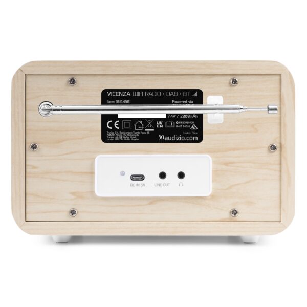 VICENZA WIFI INTERNET RADIO MET ACCU | WIT - Afbeelding 3