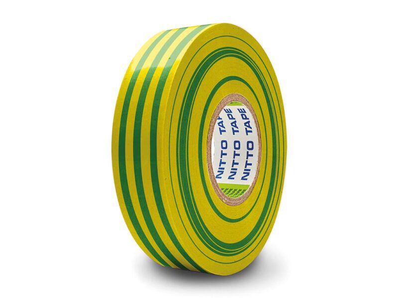 Product thumbnail NITTO - ISOLATIETAPE - GROEN/GEEL - 19 mm x 10 m