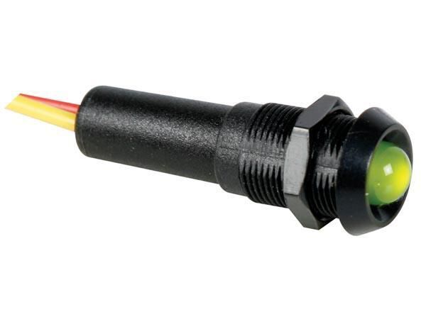 Product thumbnail LED LAMP 12V GROEN KNIPPEREND - ZWARTE BEHUIZING