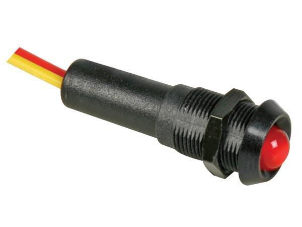 Product thumbnail LED LAMP 12V ROOD KNIPPEREND - ZWARTE BEHUIZING
