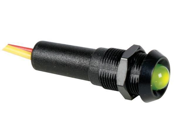 Product thumbnail LED LAMP 12V GROEN - ZWARTE BEHUIZING
