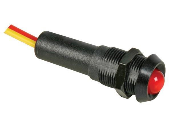 Product thumbnail LED LAMP 12V ROOD - ZWARTE BEHUIZING