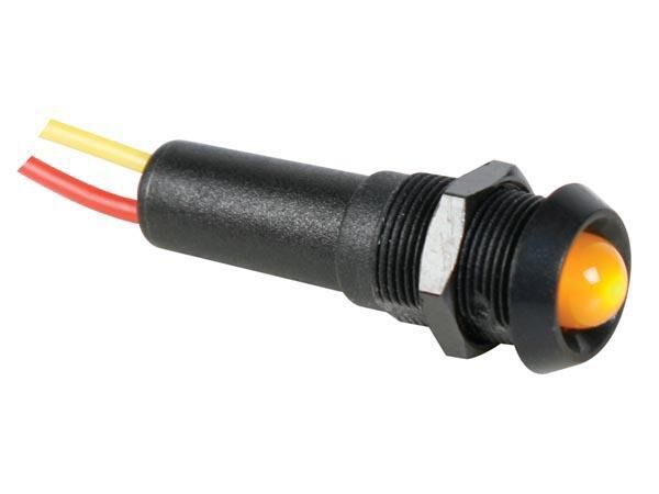 Product thumbnail LED LAMP 12V GEEL - ZWARTE BEHUIZING