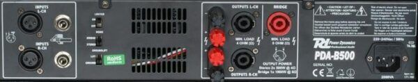 PDA-B500 Professionele versterker - Afbeelding 2