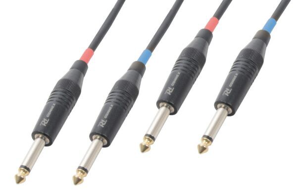Connex Jack-Kabel | 2x 6.3mm Mono - 2x 6.3mm Mono | 5 meter