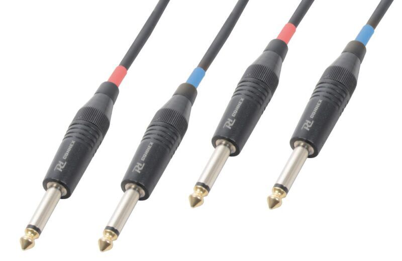 Product thumbnail Connex Jack-Kabel | 2x 6.3mm Mono - 2x 6.3mm Mono | 5 meter