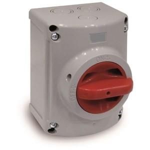 Product thumbnail 2-POLIGE OPBOUW WERKSCHAKELAAR 20A AAN-UIT IP67