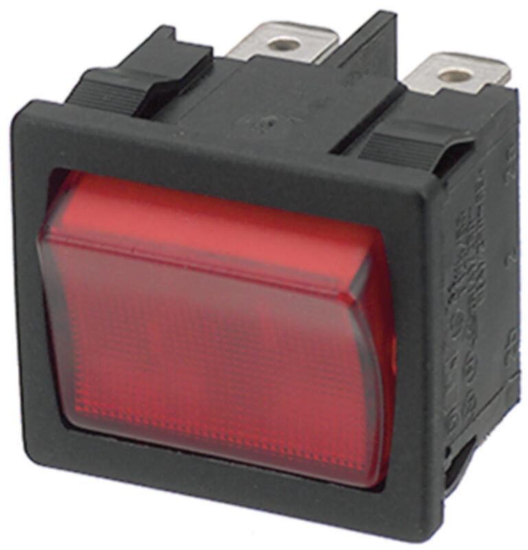 Product thumbnail WIPSCHAKELAAR NEON ROOD 12A 250VAC