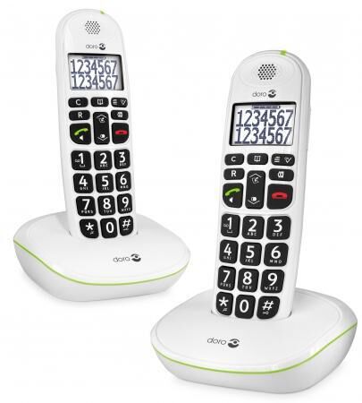 Product thumbnail Doro PhoneEasy 110 Duo Dect White