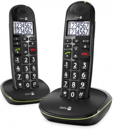 Product thumbnail Doro PhoneEasy 110 Duo Dect Black