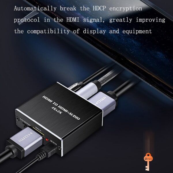 4K HDMI Audio Extractor digitaal en analoog audio uit - Afbeelding 5