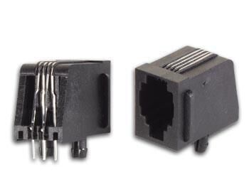 Product thumbnail MODULAIRE CONNECTORS RJ10 4P4C VOOR PCB, HAAKS