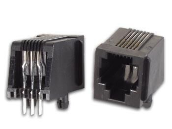 Product thumbnail MODULAIRE CONNECTORS RJ12 6P6C VOOR PCB, HAAKS