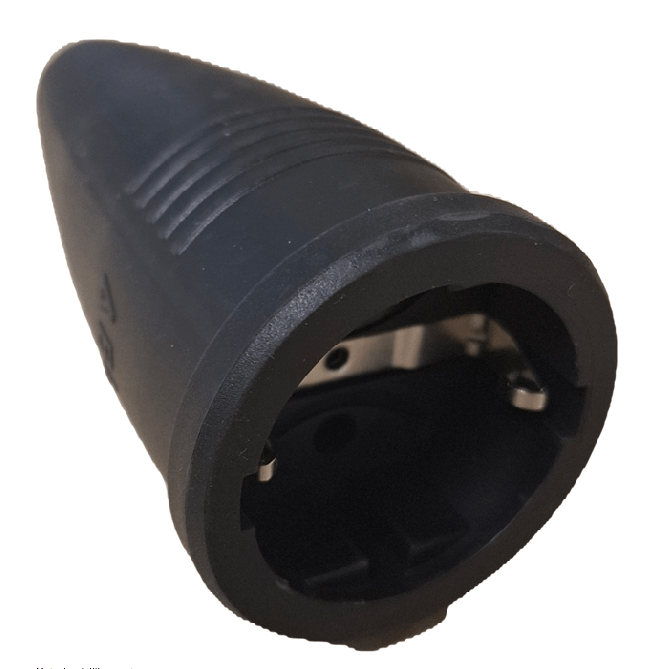 Product thumbnail ABL | Rubber Contrastekker | Randaarde | Zwart | IP44