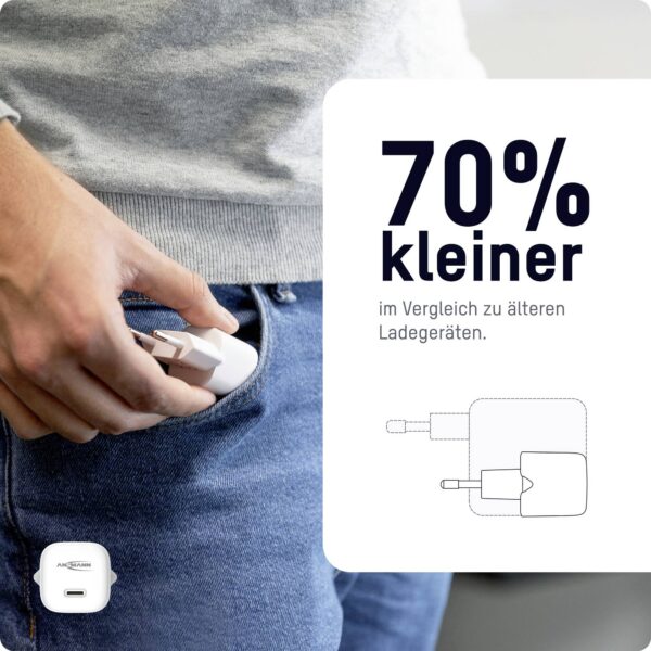 ANSMANN USB-C LADER 20W GaN TECHNOLOGIE - Afbeelding 4