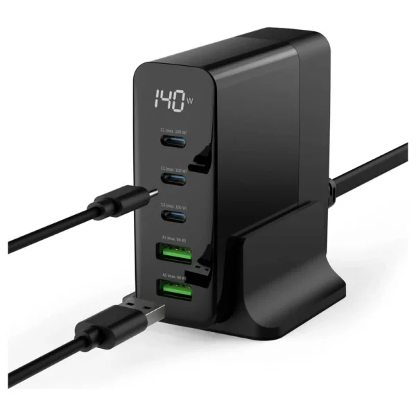 ANSMANN USB OPLADER 3X USB-C / 2X USB-A 140W - Afbeelding 6