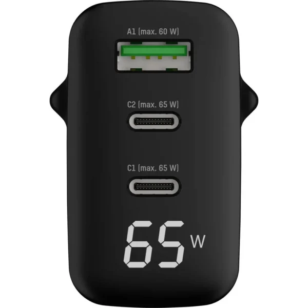 ANSMANN USB OPLADER 65W 2X USB-C / 1X USB-A - Afbeelding 3