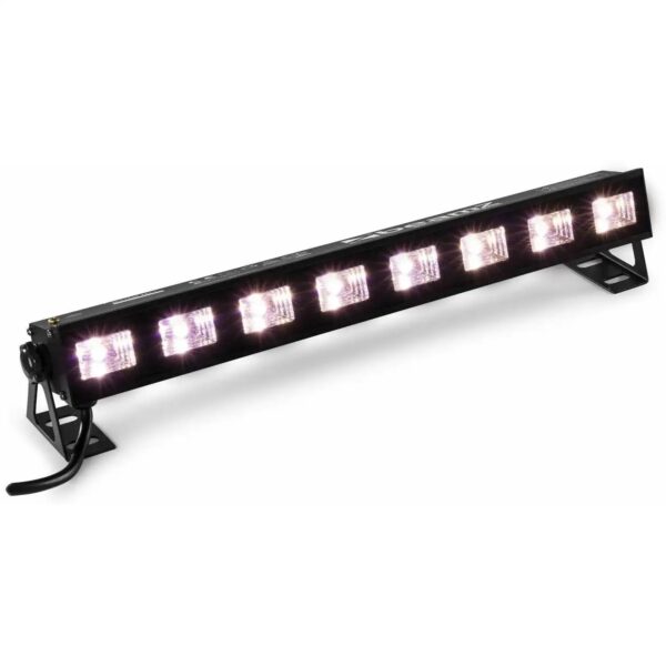 BeamZ BUVW83 LED BAR met 8 UV / warm witte LED's - 30W - Afbeelding 2