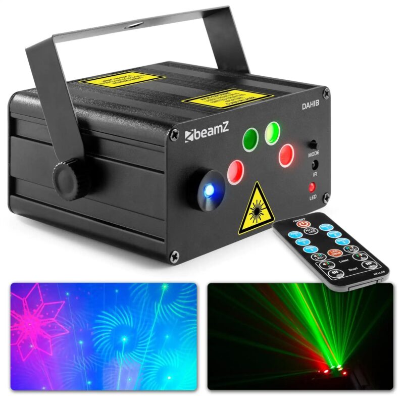 Product thumbnail BeamZ Dahib disco laser met 2 lasers en felle blauwe LED
