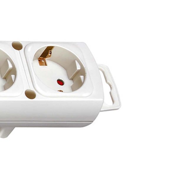 6-voudige monteerbare stekkerdoos Comfort-Line 2 meter wit - Afbeelding 3