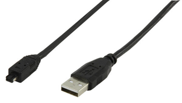 USB 2.0 Kabel | USB-A Male - 4p Male mini | 1.80 meter - Afbeelding 2