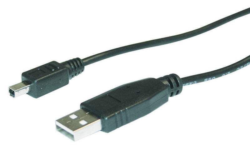 Product thumbnail USB 2.0 Kabel | USB-A Male - 4p mini USB B | 1.80 meter