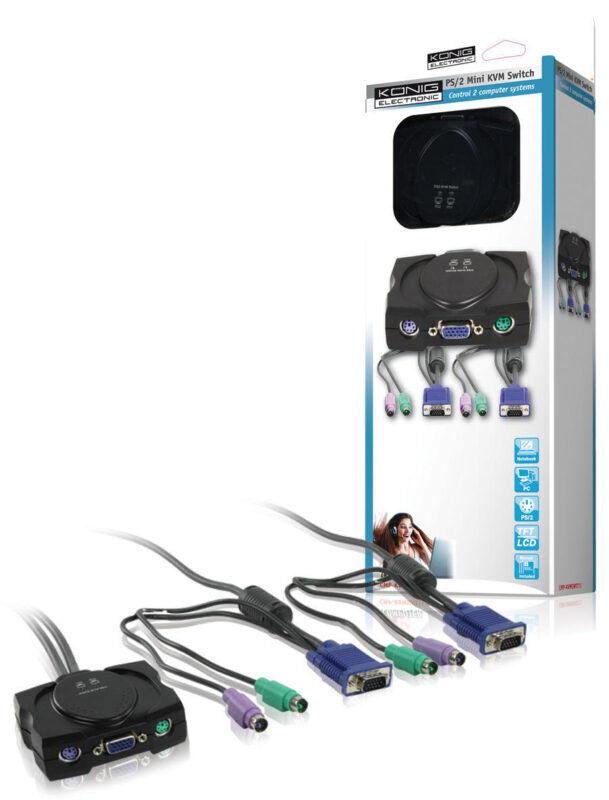 Product thumbnail 2-poorts PS/2 VGA KVM schakelaar
