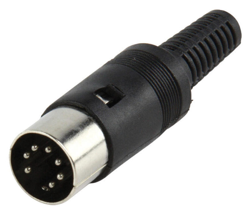 Product thumbnail DIN 7 POLIG MALE PVC Zwart