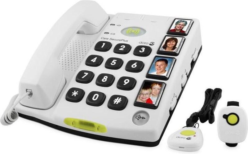 Product thumbnail DORO SECURE 347 ZORGTELEFOON MET DRAADLOZE ALARMERINGSKNOP
