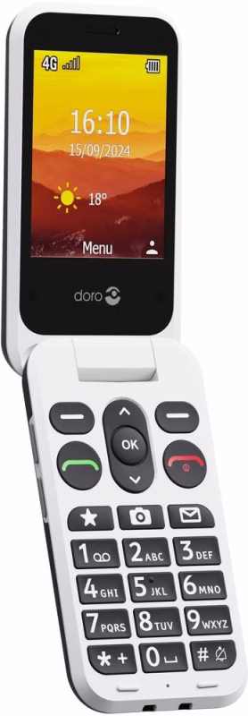 Product thumbnail Doro | Leva L30 | 4G Telefoon | Zwart/Wit | Inclusief bureaulader