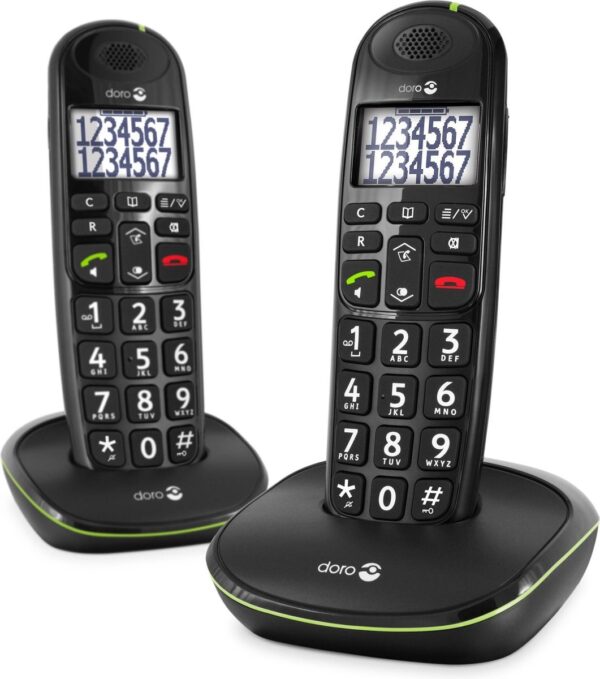Doro PhoneEasy 110 Duo Dect Zwart