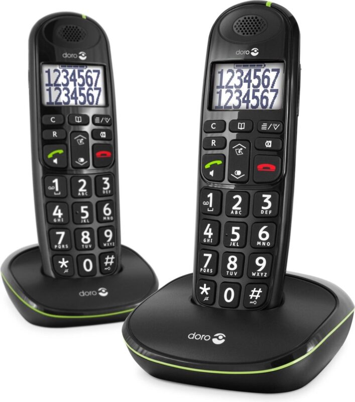 Product thumbnail Doro PhoneEasy 110 Duo Dect Zwart