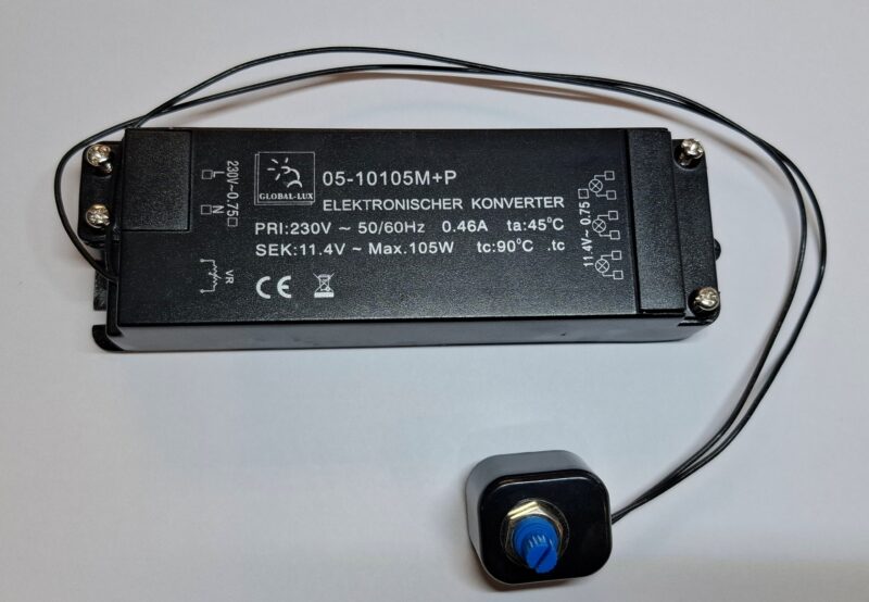 Product thumbnail Elektronische halogeen transformator 12V 35-105W met potentiometer