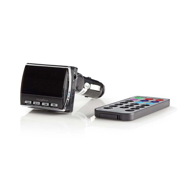 FM-Audiotransmitter voor Auto | Kantelbaar | 1.1 " | LCD-Scherm | Zwart - Afbeelding 2