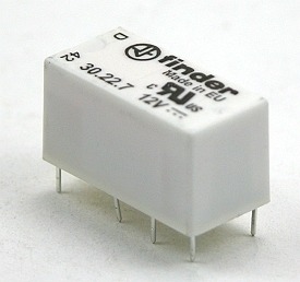 Product thumbnail Finder | Dual-in-Line Printrelais | 2 x Wissel | 2A | 6Vdc | 200mW