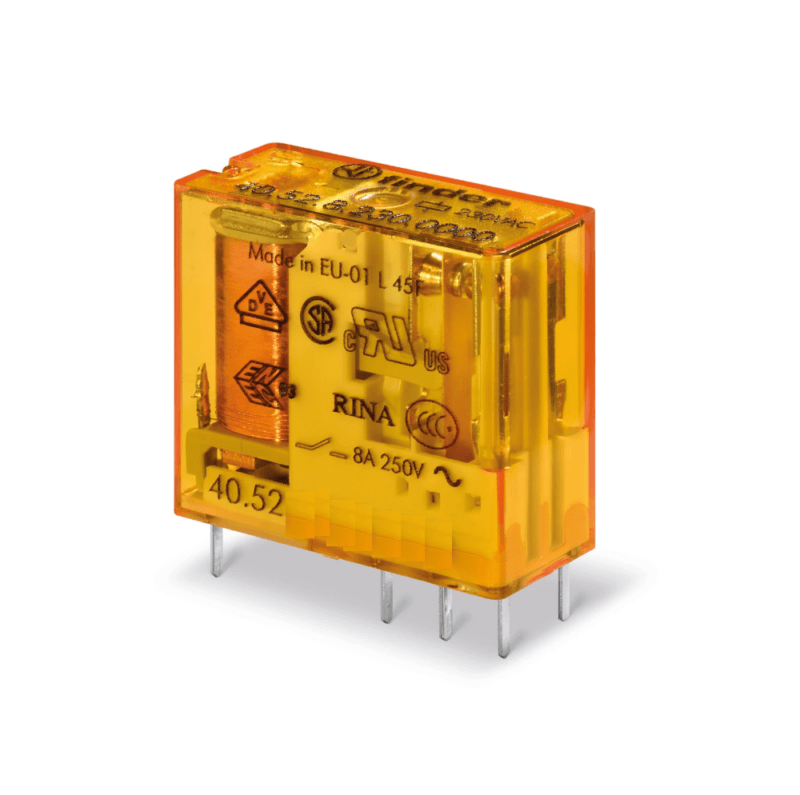 Product thumbnail Finder | Printrelais | 230Vac | 2 x Wissel | 8A | Insteek