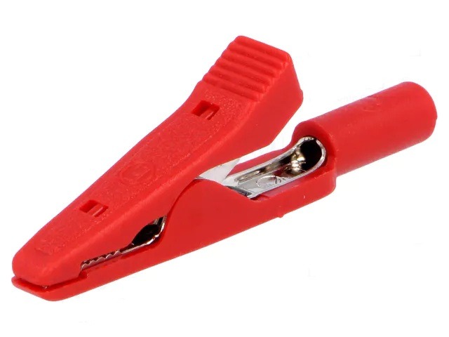 Product thumbnail GEISOLEERDE MINI KROKODILLENKLEM / ROOD (MA1)