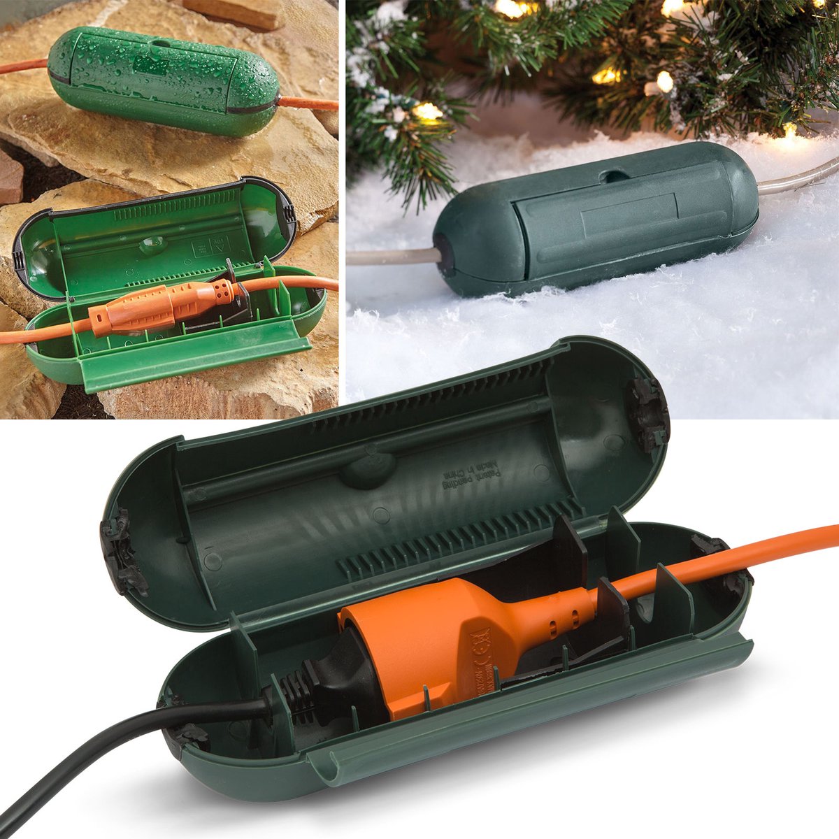 Groene Stekkerbox / Veiligheidsbox voor de tuin - Afbeelding 3