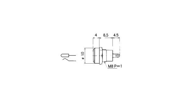 DC CHASSISDEEL 4.75 x 1.7MM EENGATSMONTAGE - Afbeelding 2