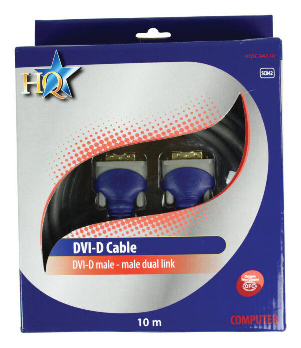 DVI-Kabel | DVI-D 24+1-Pins Male | DVI-D 24+1-Pins Male | 10 meter - Afbeelding 3
