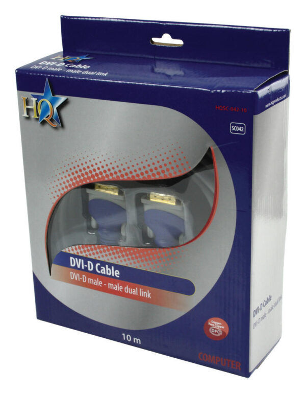 DVI-Kabel | DVI-D 24+1-Pins Male | DVI-D 24+1-Pins Male | 10 meter - Afbeelding 2