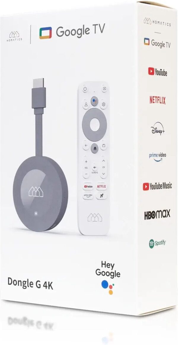 Homatics Chromecast met Google TV 4K dongle - Afbeelding 2