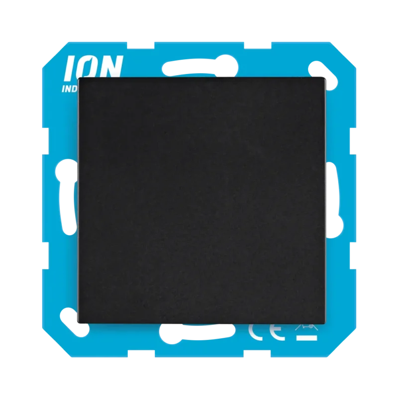 Product thumbnail ION | Blindplaat | Enkelvoudig | V1/D1 | Mat Zwart
