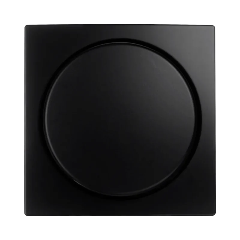 Product thumbnail ION | Centraalplaat Dimmer | Enkelvoudig | V1/D1 | Mat Zwart