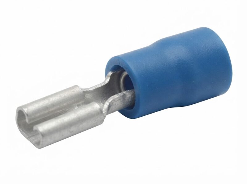Product thumbnail KABELSCHOEN VLAKSTEKKER 2.8mm BLAUW FEMALE