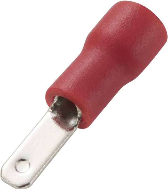 Product thumbnail KABELSCHOEN VLAKSTEKKER 2.8mm ROOD MALE