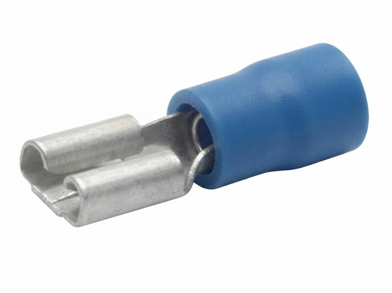 Product thumbnail KABELSCHOEN VLAKSTEKKER 4.8mm BLAUW FEMALE